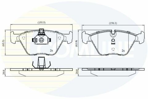 CBP01744 Comline - Тормозные колодки для дисков