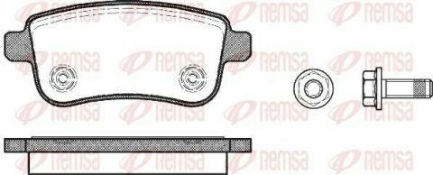 RENAULT Тормозные колодки задн. Fluence 10-, Megane III, Scenic 09-