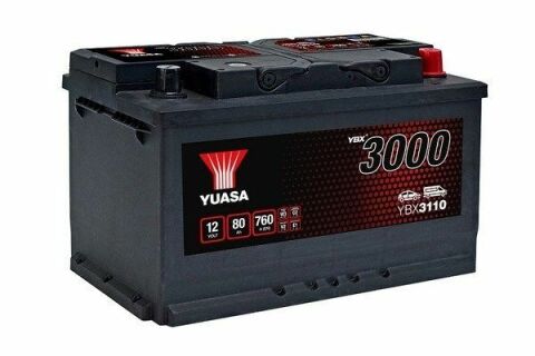 Yuasa 12V 80Ah SMF Battery YBX3110 (0)