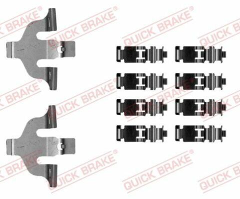 Планка супорта (переднього) прижимна (к-кт) Audi A5/Q7 2.0-3.0 D 15- (Akebono)