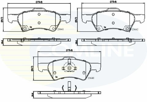 CBP31163 Comline - Тормозные колодки для дисков