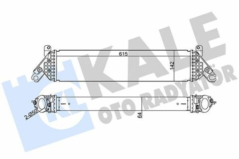 KALE MAZDA Интеркулер Mazda 3/6,CX-5 2.2d 12-