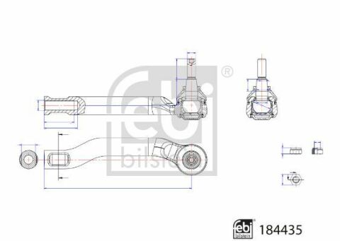 Наконечник рульової тяги (L) Nissan Micra/Note 10-