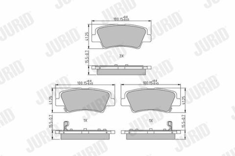 Тормозные колодки задниеcarens,ceed,soul,hyundai i10,20,30,40,tucson