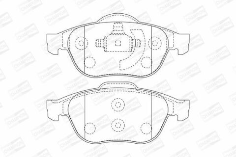 Колодки гальмові передні Laguna II, Scenic II 01- RENAULT