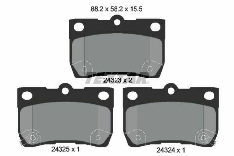 Тормозные колодки (задние) Lexus GS/IS II/IS C 05-