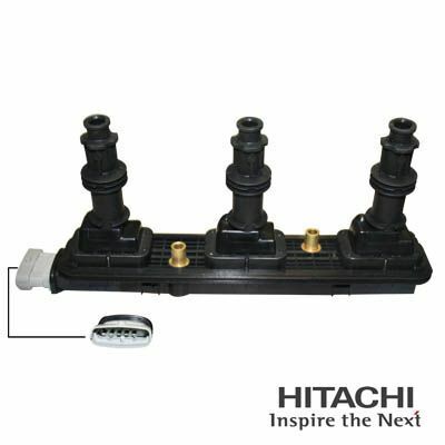 HITACHI Котушка запалювання OPEL Vectra B 2,6 Omega B 2,6/3,2 (2,4,6цил) HITACHI Котушка запалювання OPEL Vectra B 2,6 Omega B 2,6/3,2 (2,4,6цил)