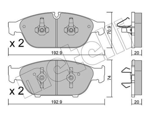 Колодки гальмівні (передні) Audi A6/A7/A8 10-