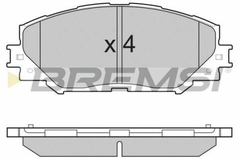 Тормозные колодки пер. Toyota RAV4 06- (139,1x56x17,5)