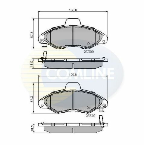 CBP3393 Comline - Тормозные колодки для дисков