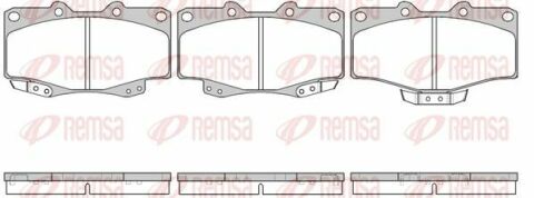 TOYOTA Колодки гальм. передн. Hilux II, LandCruiser, VW Taro, BMW E38 740