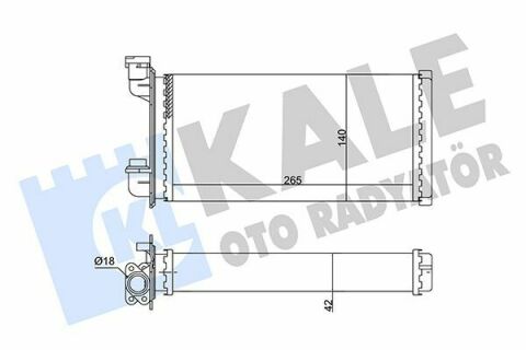 KALE BMW Радиатор отопления 3 E30 83-