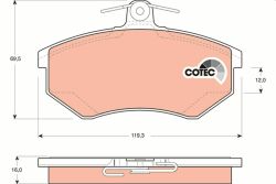 Тормозные колодки пер. VW Caddy/Golf/Passat 80--gt; Тормозные колодки пер. VW Caddy/Golf/Passat 80--gt;