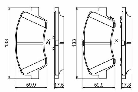 Колодки тормозные (передние) Hyundai Elantra 10-/ i30 11-/ Kia Ceed/Cerato 12- R15