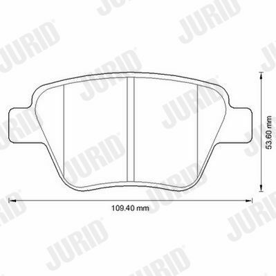 JURID VW Тормозные колодки задн.Audi A1,3,Seat,Skoda Octavia,SuperB,Yeti,Caddy III,Golf VI,Touran 06-