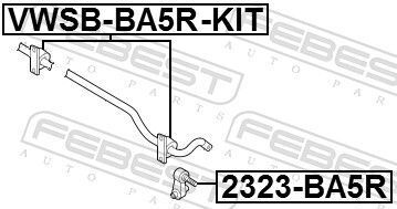 Втулка заднего стабилизатора AUDI A3/S3/SPORTB./LIM./QU. 2013-2020