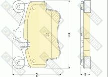 Комплект гальмівних накладок, дискове гальмо