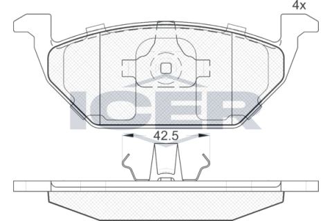 Колодки тормозные (передние) Audi A3/Seat Toledo 96-04/Skoda Octavia 96-07/VW Golf 97-05/Polo 02-