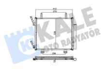 Радіатор кондиціонера NISSAN Pixo 09-,Suzuki Alto 09-