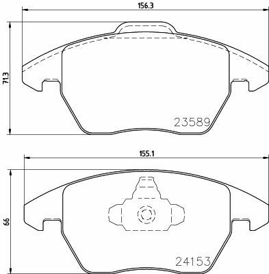 HELLA CITROEN Торм.колодки передн.C4 Grand Picasso 06-, Peugeot 207,307, 308