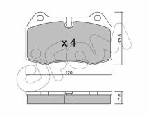 Тормозные колодки пер. BMW 5(E39)/7(E38) 96-04 (brembo)