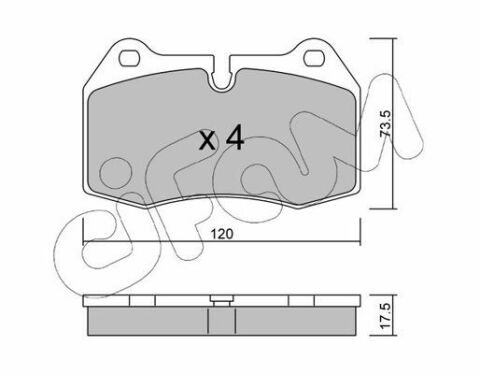 Тормозные колодки пер. BMW 5(E39)/7(E38) 96-04 (brembo)