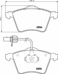 Тормозные колодки перед. VW T4 (с датч.)бол