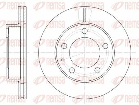 Диск тормозной перед. (вентил.) FORD Probe, MAZDA 626, Premacy, Xedos 91-(258*24)