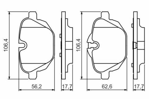 Колодки гальмівні (задні) BMW 5 (F07/F10-11) 09-17/(G30-31/F90)/6 (G32)/7 (G11-12) 16-