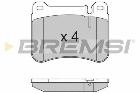Гальмівні колодки пер. MB W203 00-07 (brembo) Гальмівні колодки пер. MB W203 00-07 (brembo)