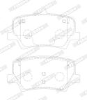 Колодки тормозные дисковые (комплект 4 шт)