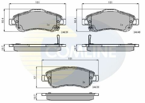 CBP31705 Comline - Тормозные колодки для дисков