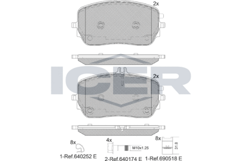 Колодки тормозные (передние) MB GLE-class (V167C167) 18-/GLS-class (X167) 19-