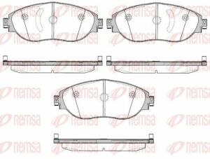 Колодки тормозные передние golf vii, passat 10-, skoda octavia 12- (без датч.)