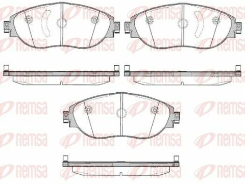 Колодки тормозные передние golf vii, passat 10-, skoda octavia 12- (без датч.)