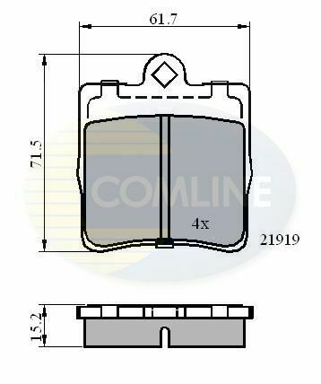 CBP0454 Comline - Тормозные колодки для дисков