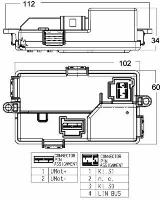 Реостат печки BMW 5 11-17/7 11-15 (+AC)