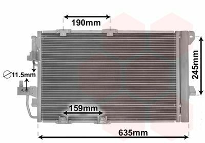 Радиатор кондиционера Opel Astra G 1.4-2.2 98-09