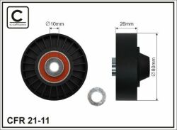 Ролик генератора Fiat Doblo 1.9JTD 01- (паразитний) (80х25)