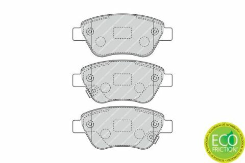 Комплект гальмівних накладок, дискове гальмо