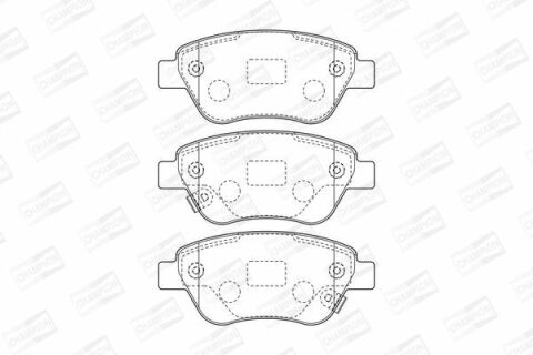 Комплект гальмівних накладок, дискове гальмо