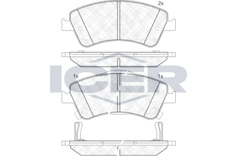 Колодки гальмівні (передні) Toyota Avensis/Verso 08-18/Corolla/Auris 06-15