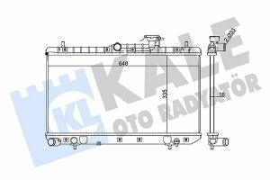 KALE HYUNDAI Радиатор охлаждения Accent II 1.3/1.5 00-