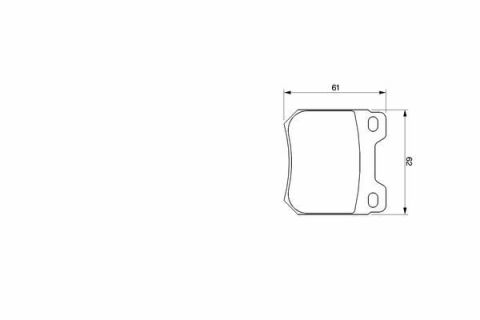 Тормозные колодки (задние) Opel Omega A/B 86-03/Vectra B 95-03/Senator A/B 84-93