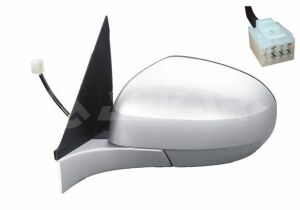дзеркало в сборе, ліве,електр., випуклий + обогрів під покрас. 5 Pins,