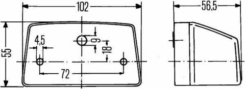 VW Фонарь освещения номерного знака T4 91-