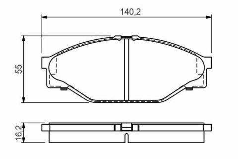 Колодки гальмівні (передні) Toyota Hiace IV/Hilux V-VI 87-05 (Sumitimo)