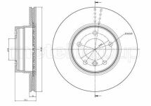 Гальмівний диск перед. E60/E61 (03-10)