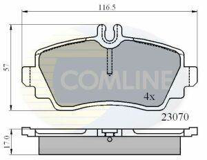 CBP0748 Comline - Гальмівні колодки до дисків