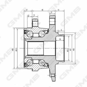 Подшипник пер. ступицы AUDI, SKODA, SEAT, 12-VW